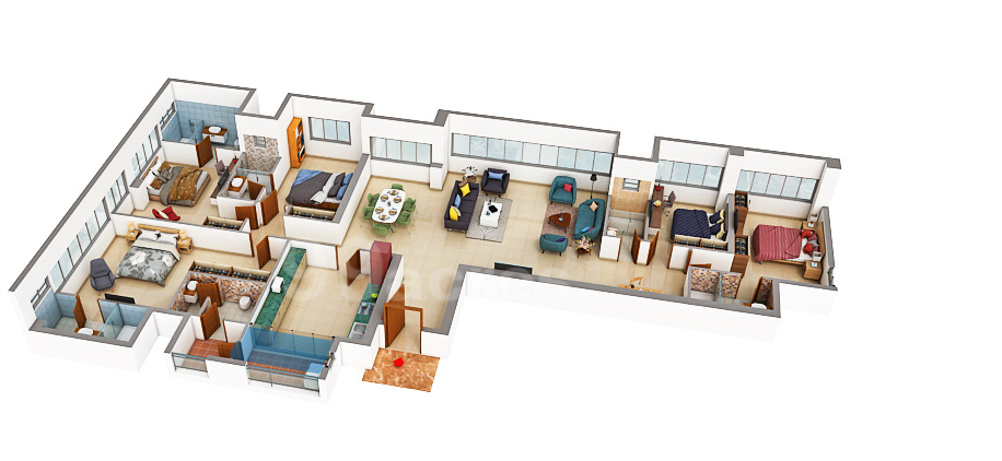 5 BHK Floor Plan