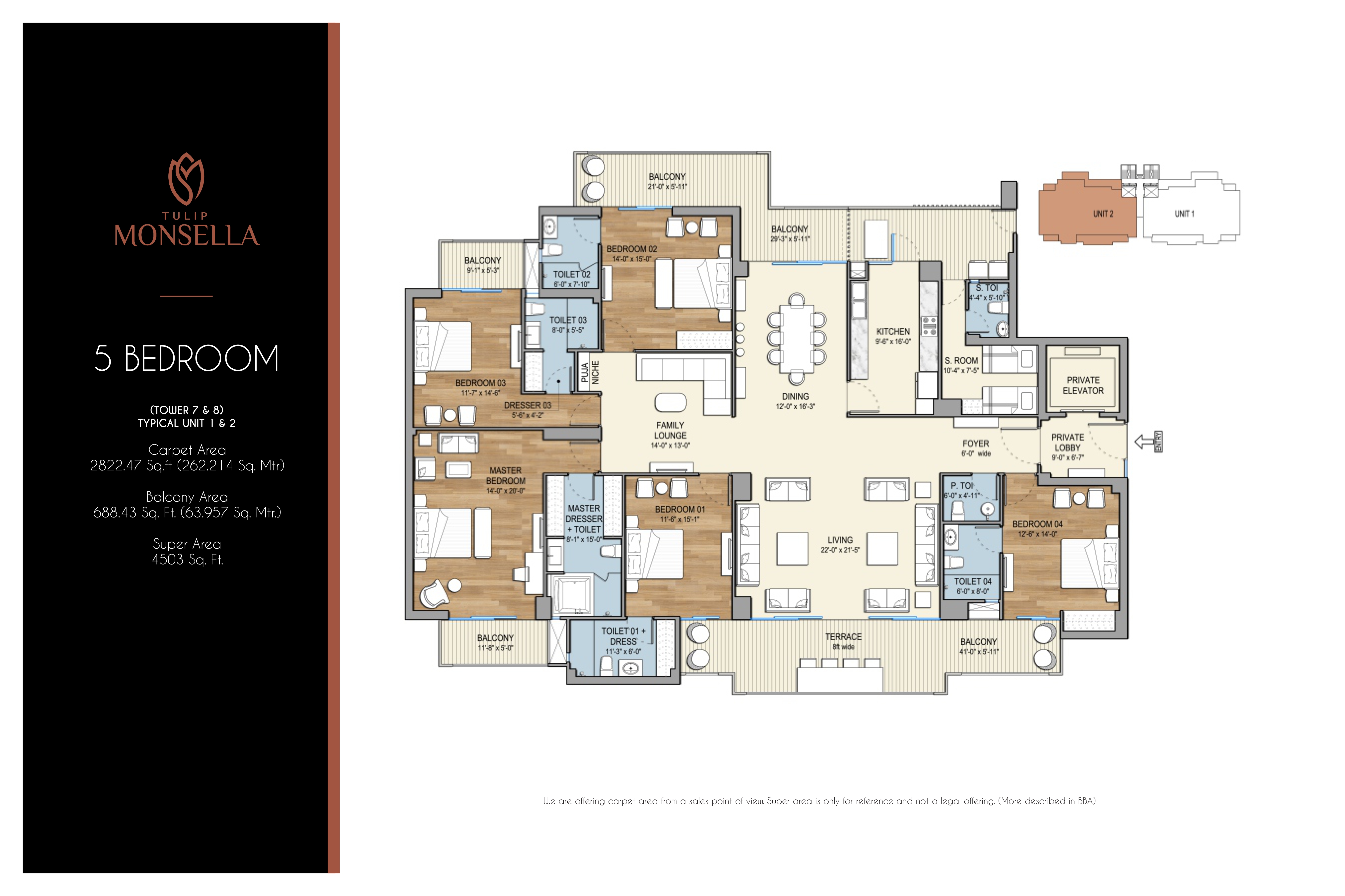 5 BHK Floor Plan