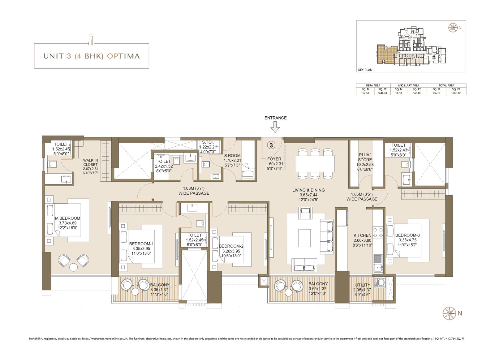 4 BHK Floor Plan