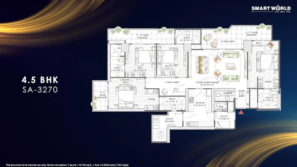 4 BHK Floor Plan