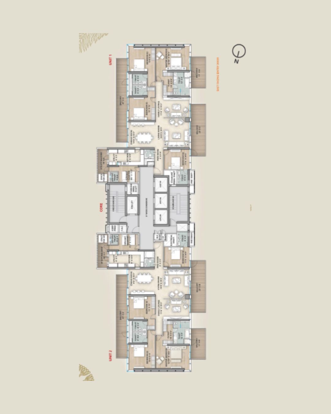 4 BHK Floor Plan