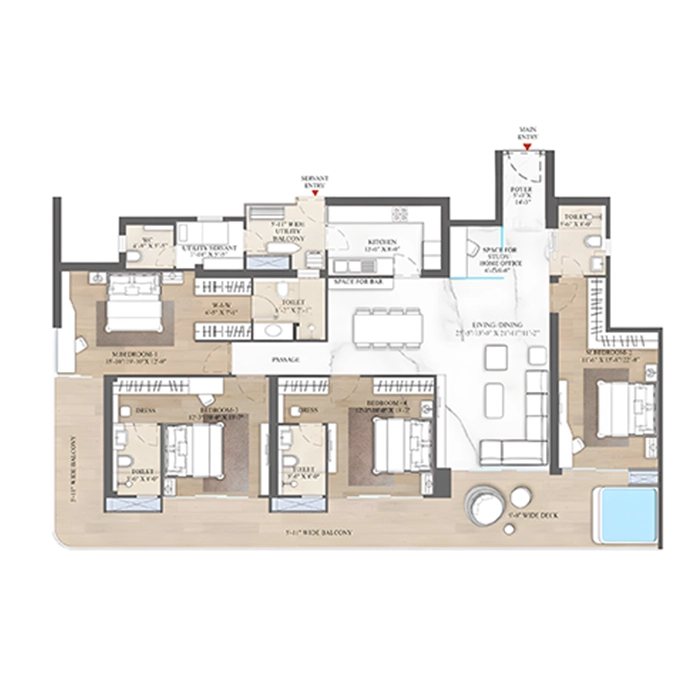 Penthouse Floor Plan