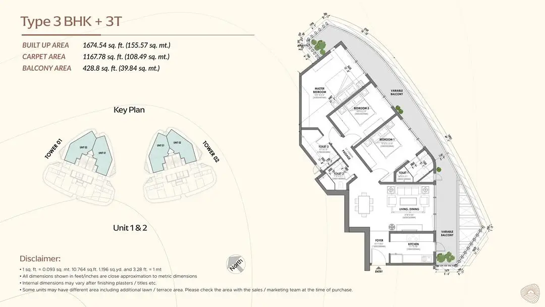 Eldeco Terra and Sol 3 BHK