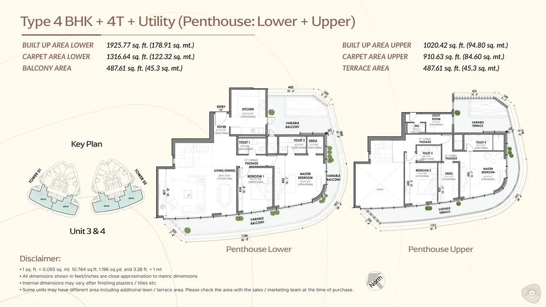 Eldeco Terra and Sol Penthouses