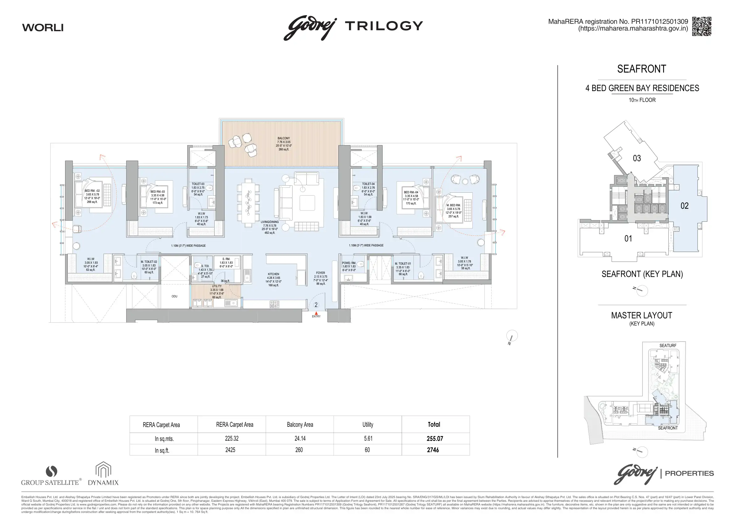 4 BHK Floor Plan