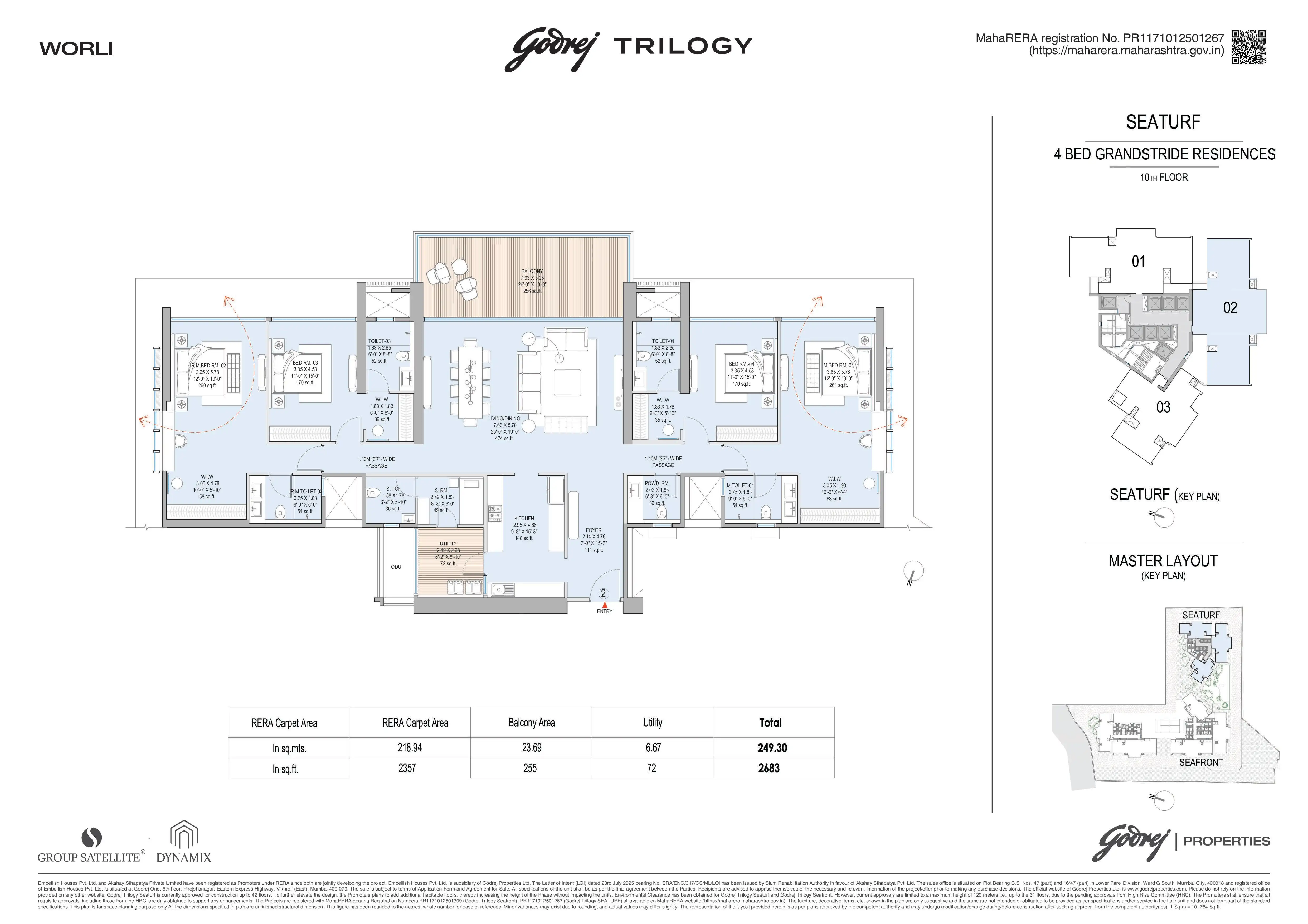4 BHK Floor Plan