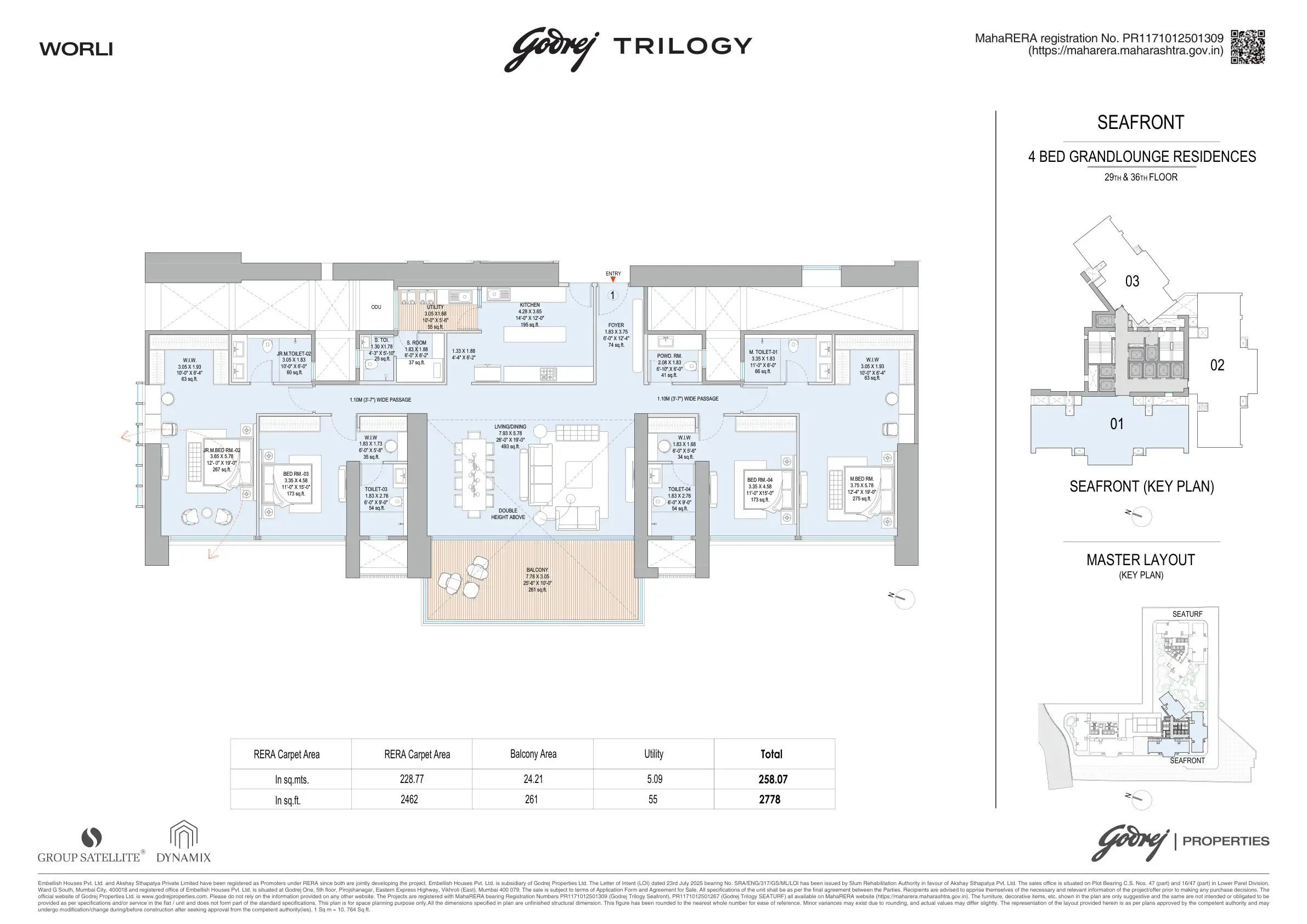 4 BHK Floor Plan
