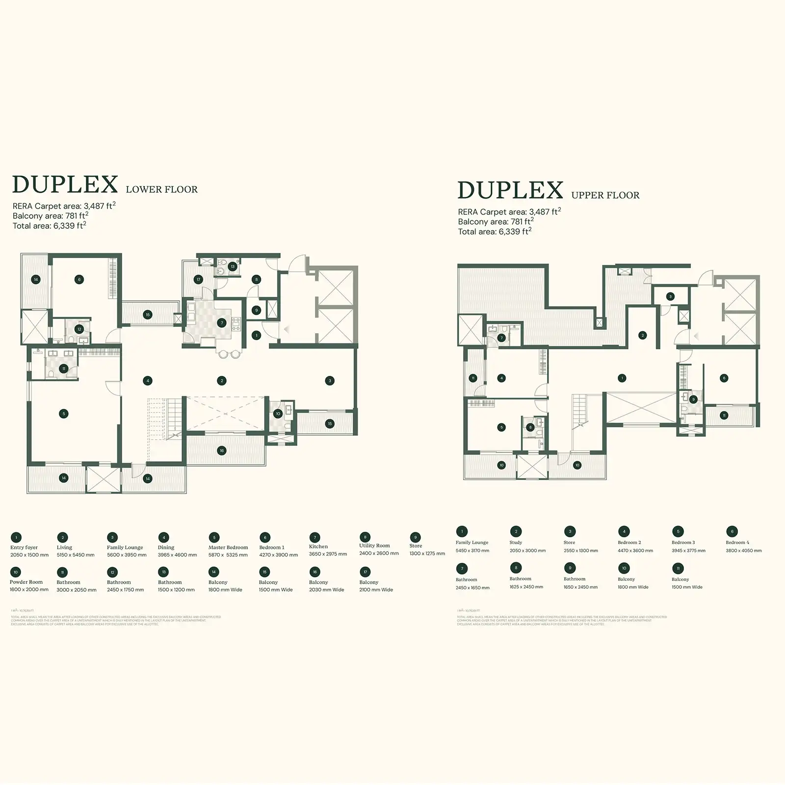 Max Estates 105 Duplex Floor Plan