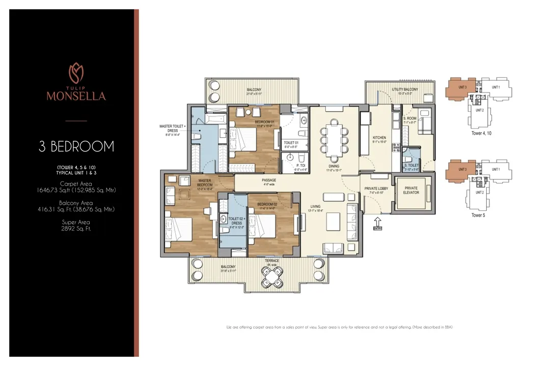 Tulip Monsella 3 BHK