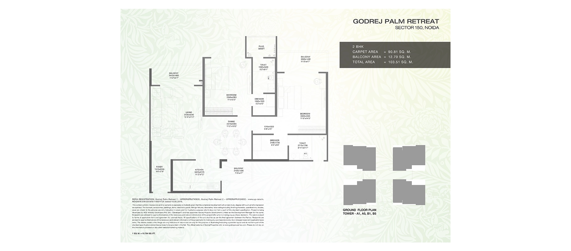 Godrej Palm Retreat 2 BHK