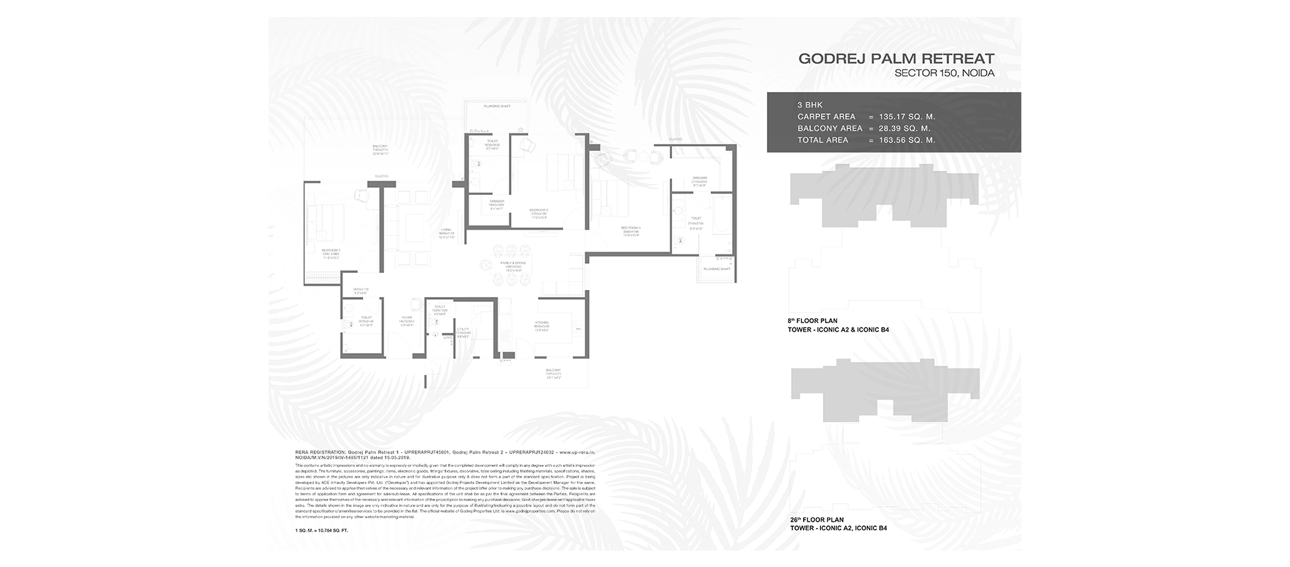 Godrej Palm Retreat 3 BHK