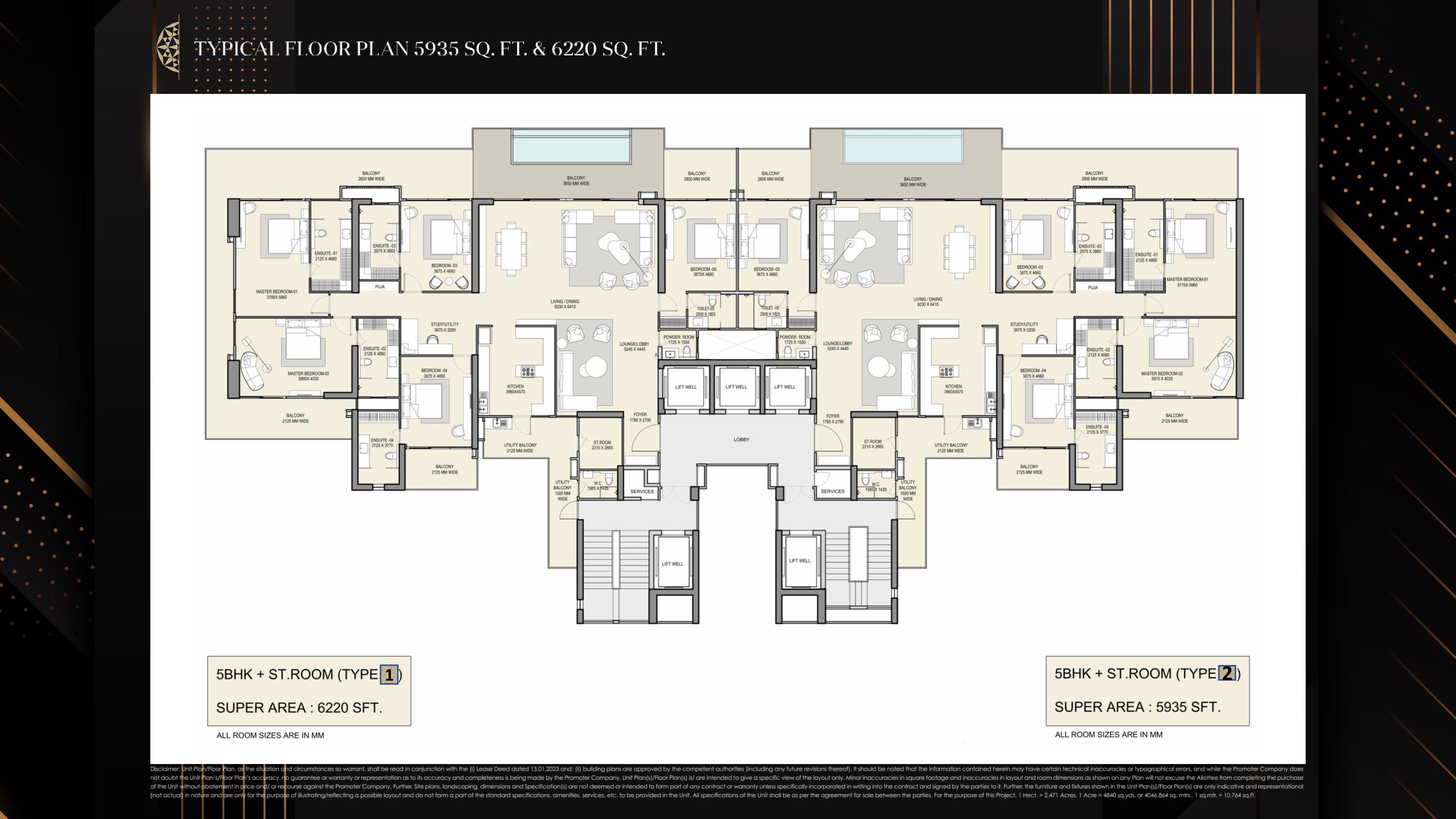 M3M The Cullinan 5 BHK