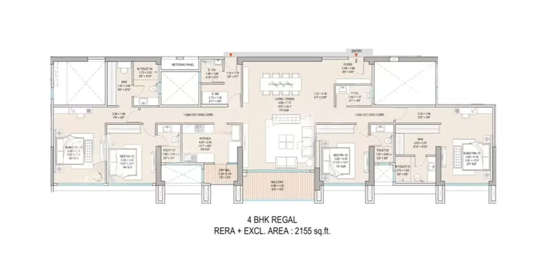Godrej Skyshore 4BHK Regal