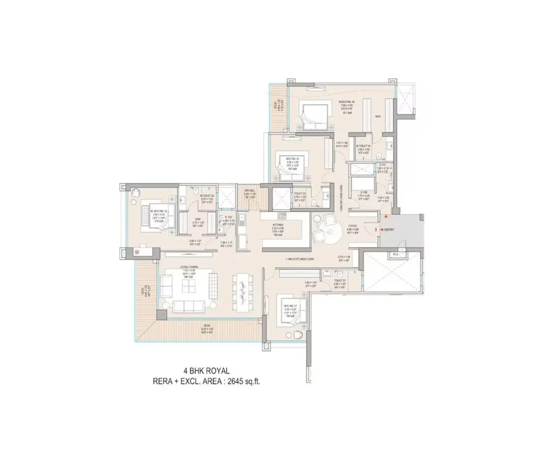 Godrej Skyshore 4 BHK Royal
