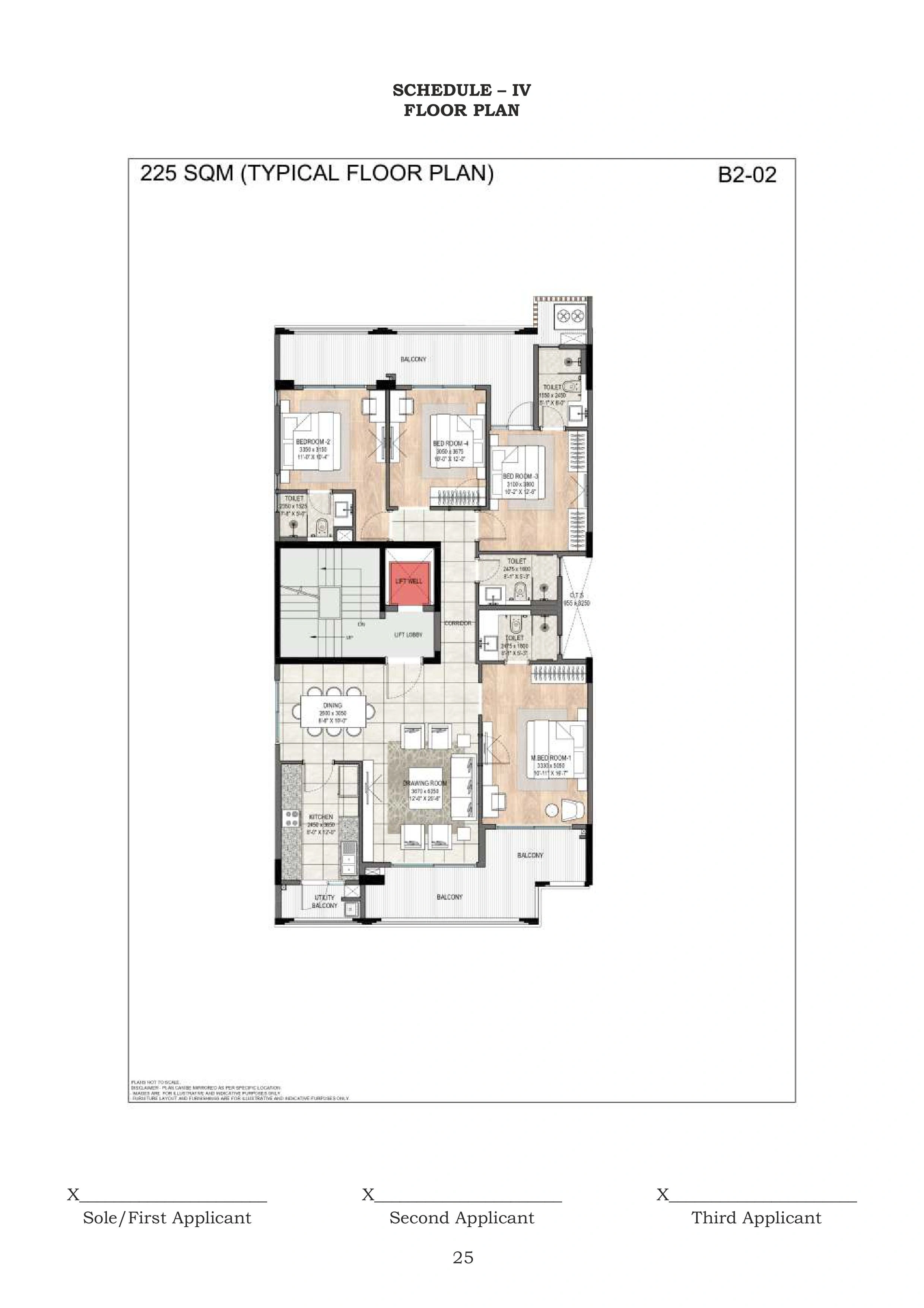 DLF The Grove 4 BHK Floor Plan
