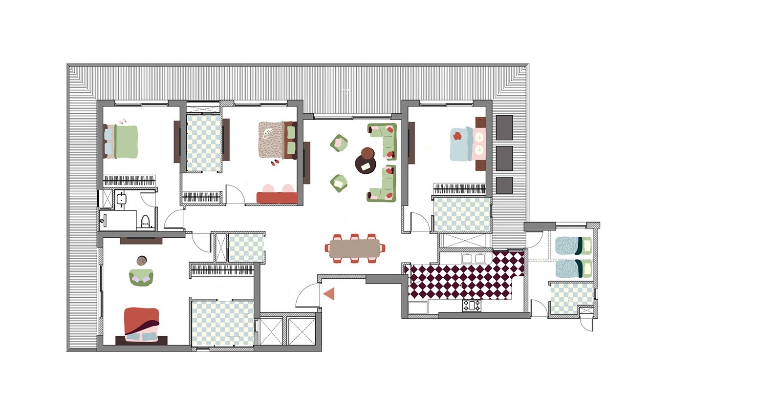 4 BHK Floor Plan