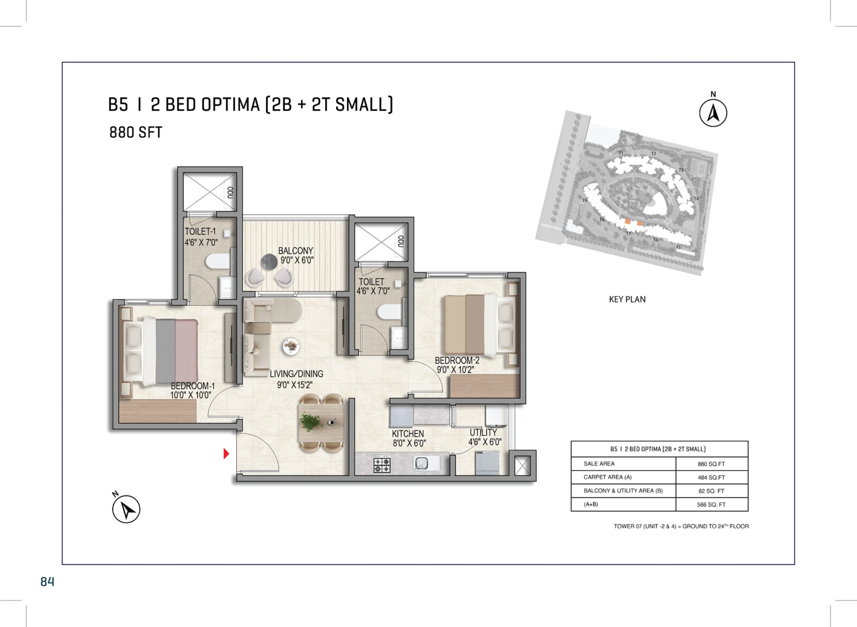 2 BHK Optima