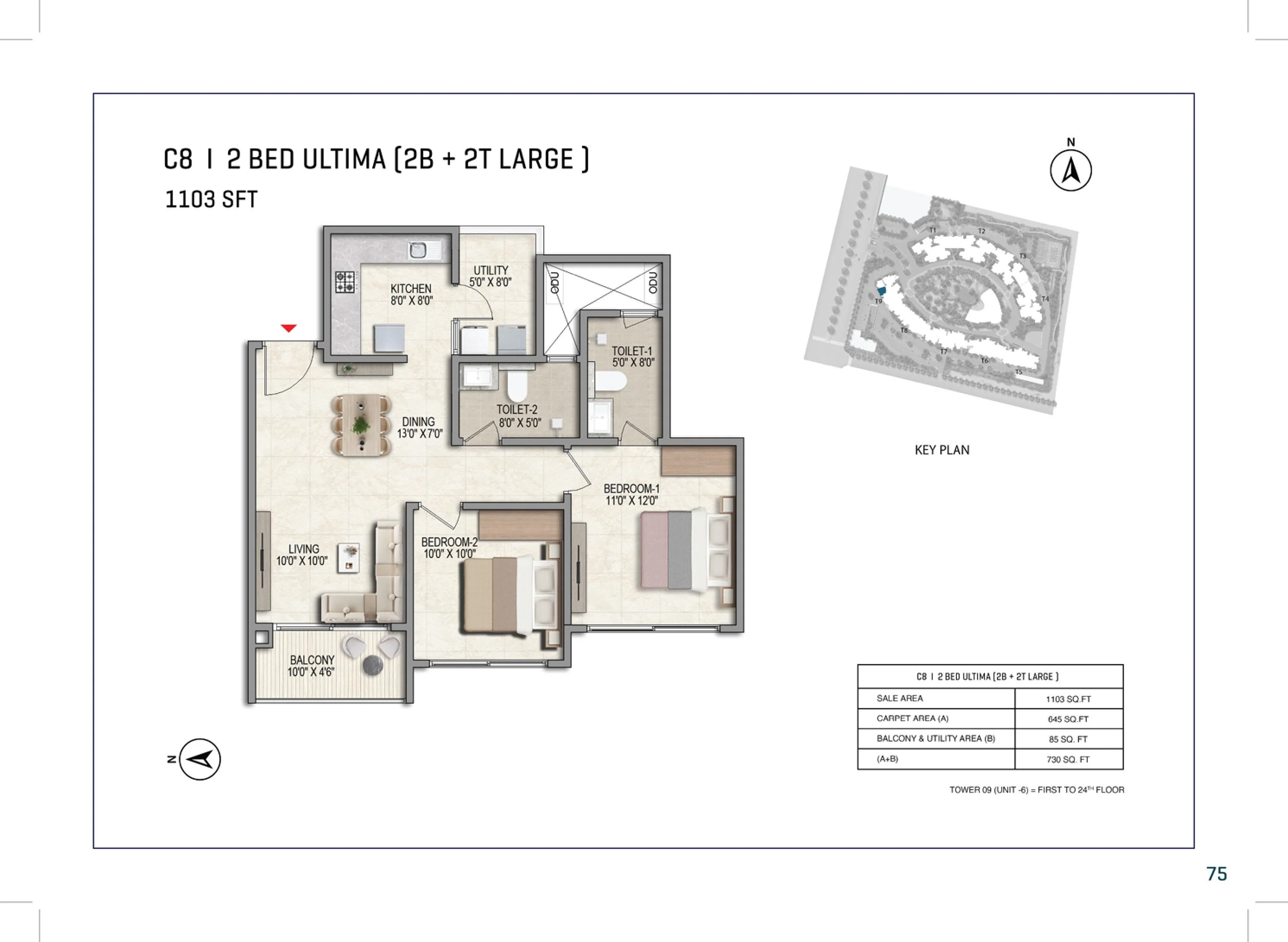 2 BHK Ultima