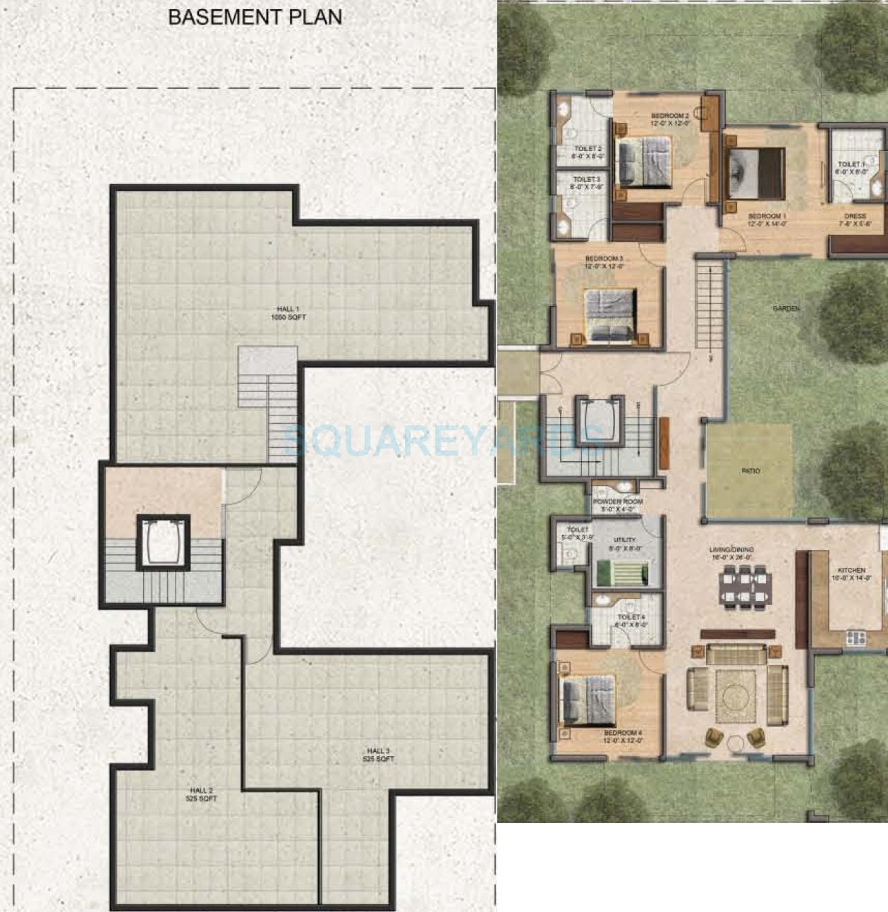 4 bhk Floor Plan
