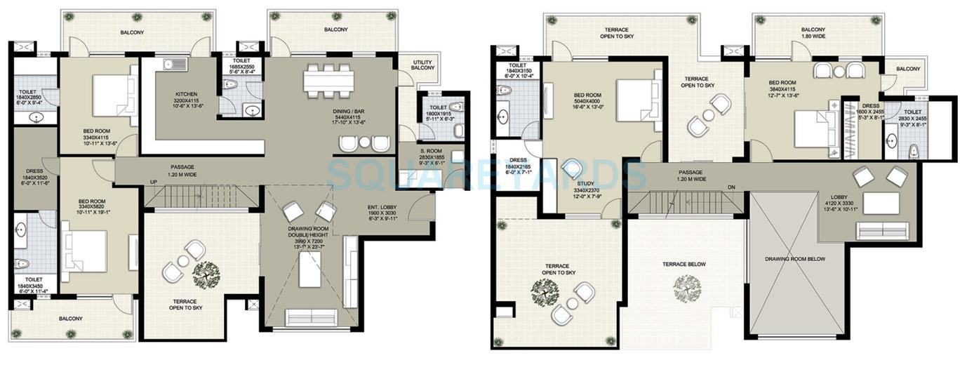 4 bhk Floor Plan
