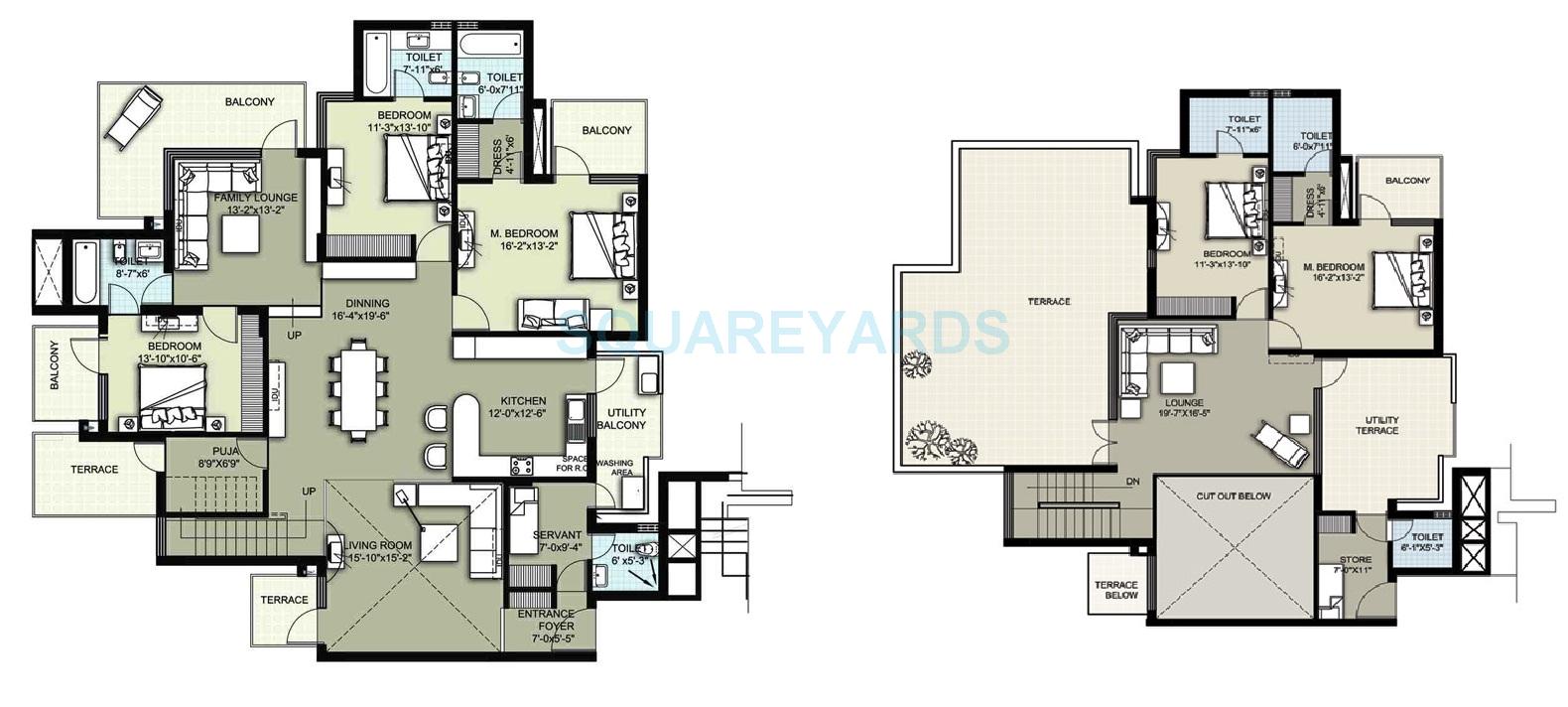 5 bhk Floor Plan