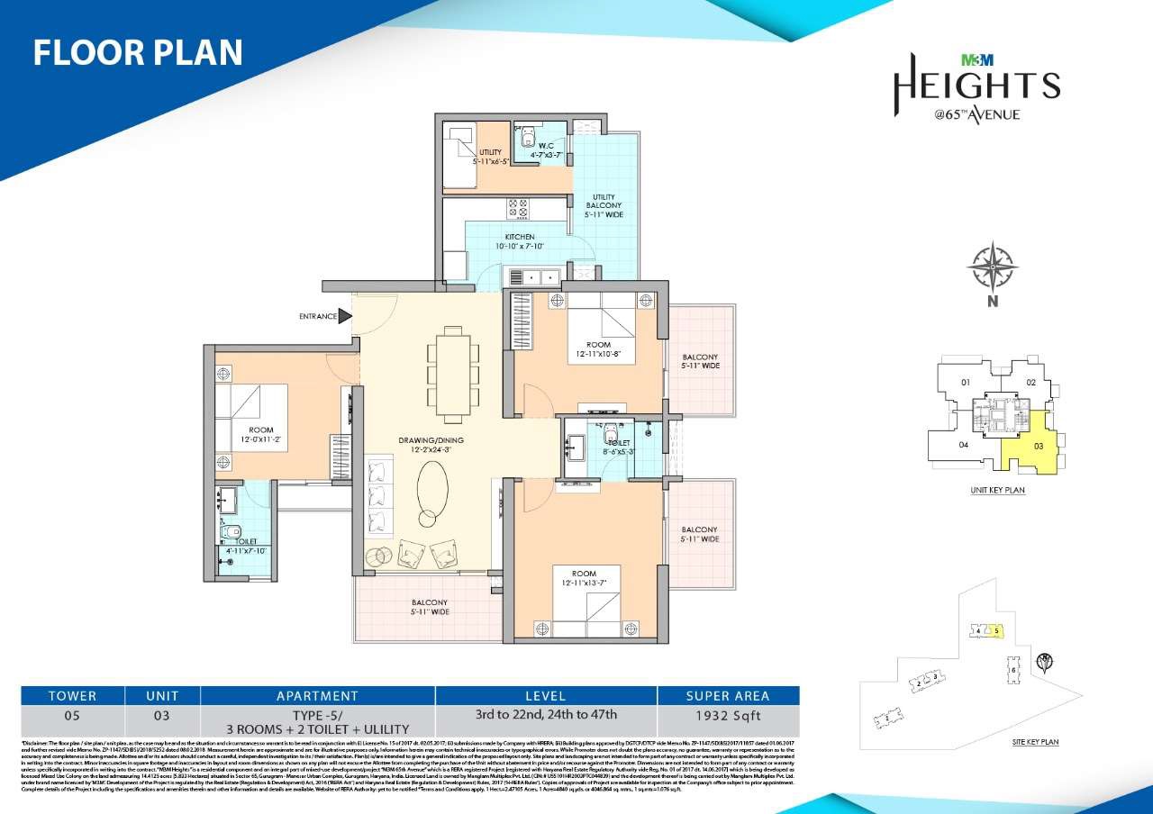 3 bhk Floor Plan