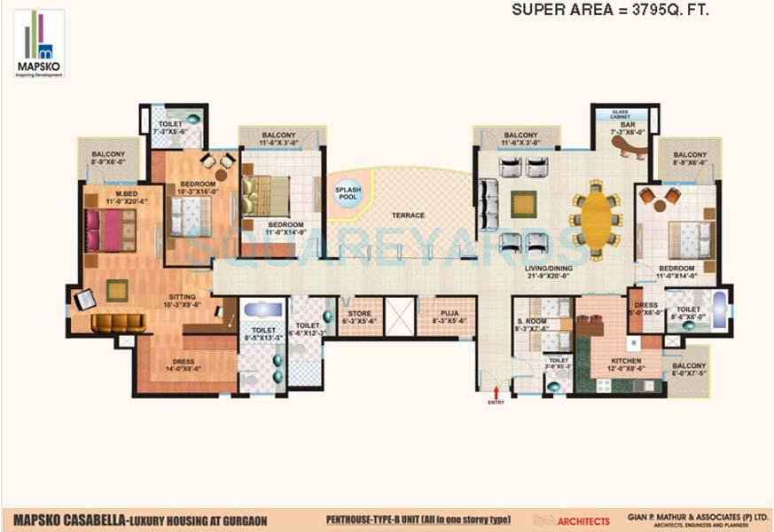 4 bhk Floor Plan