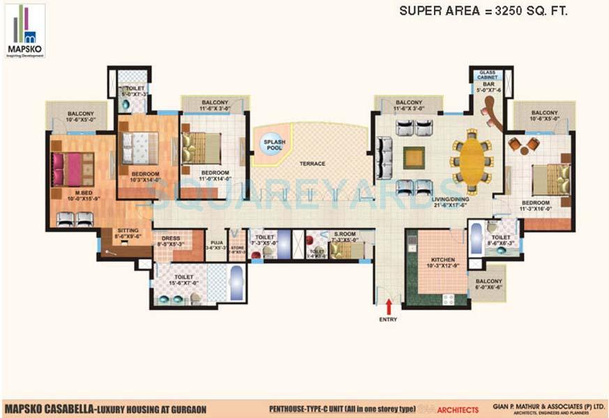 4 bhk Floor Plan