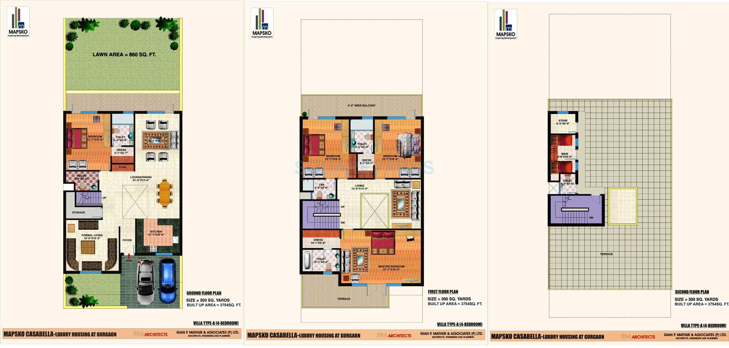 4 bhk Floor Plan