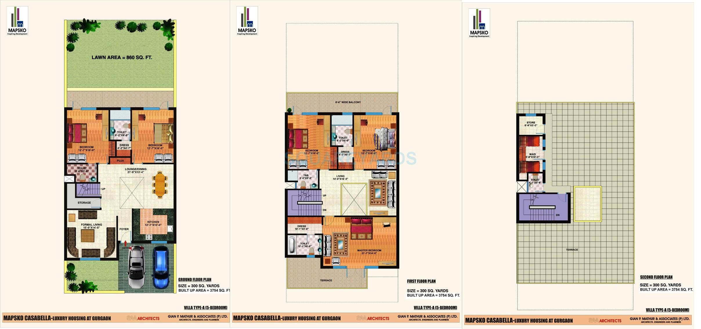 5 bhk Floor Plan