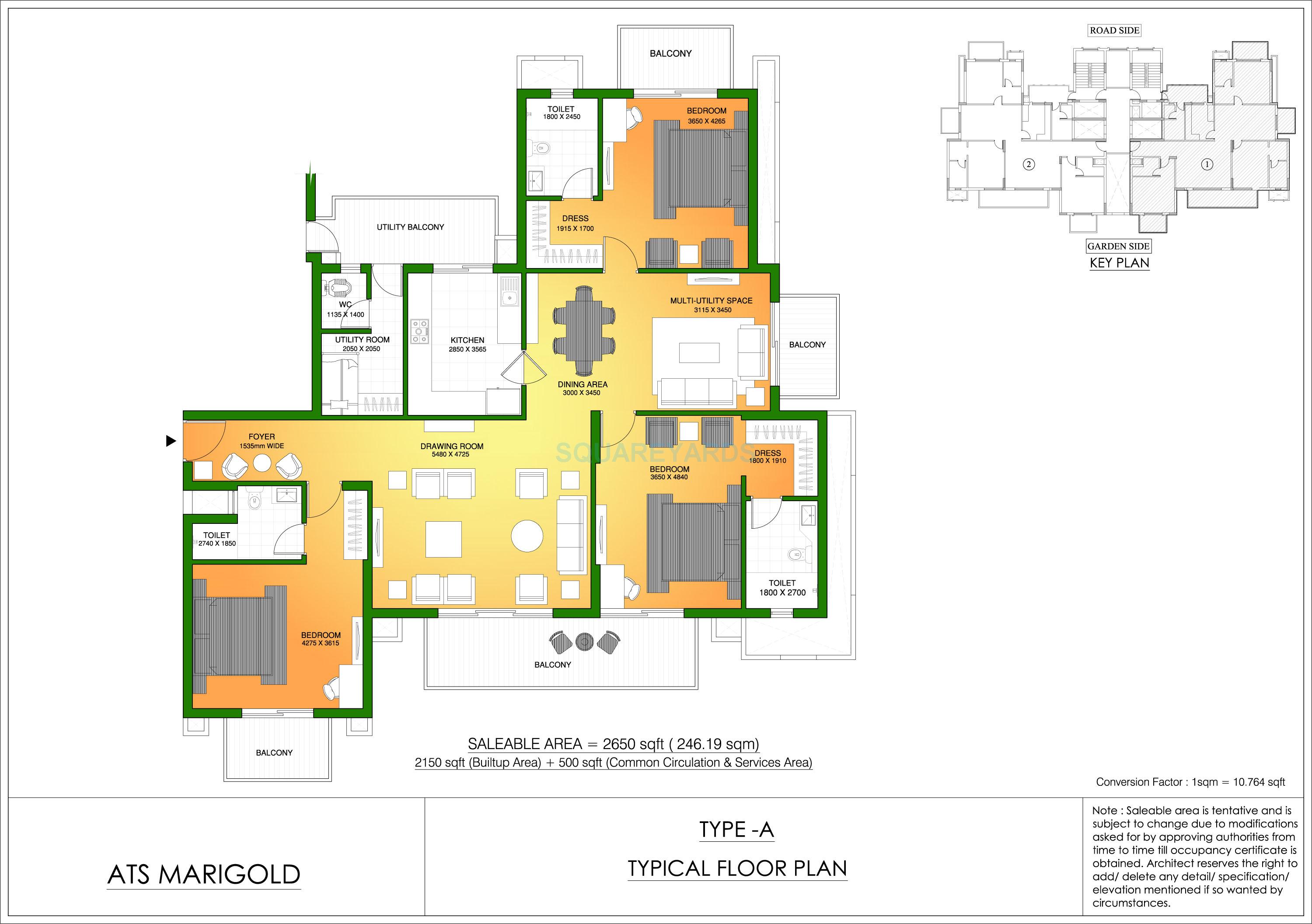 3 bhk Floor Plan
