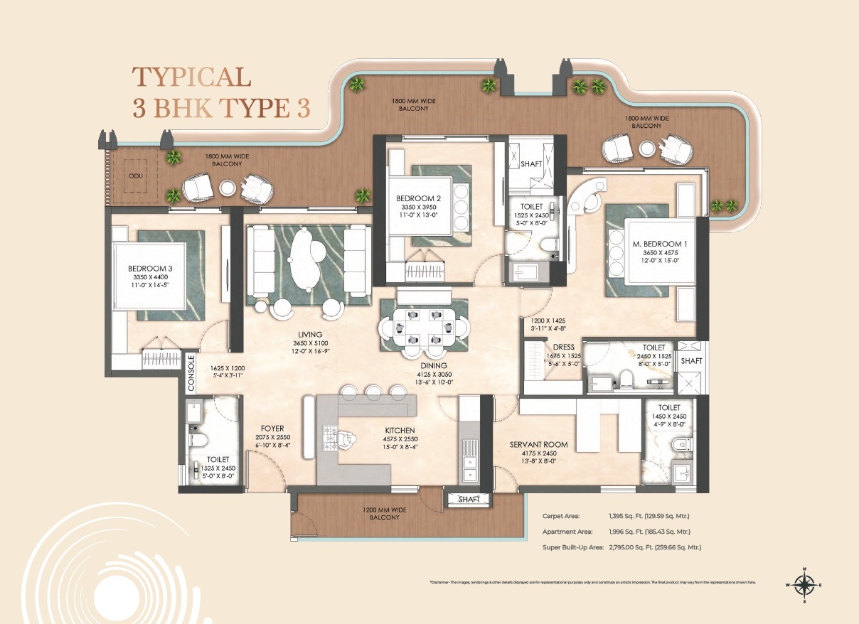 3 bhk Floor Plan