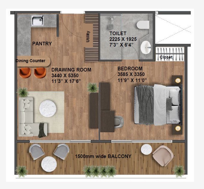 studio Floor Plan