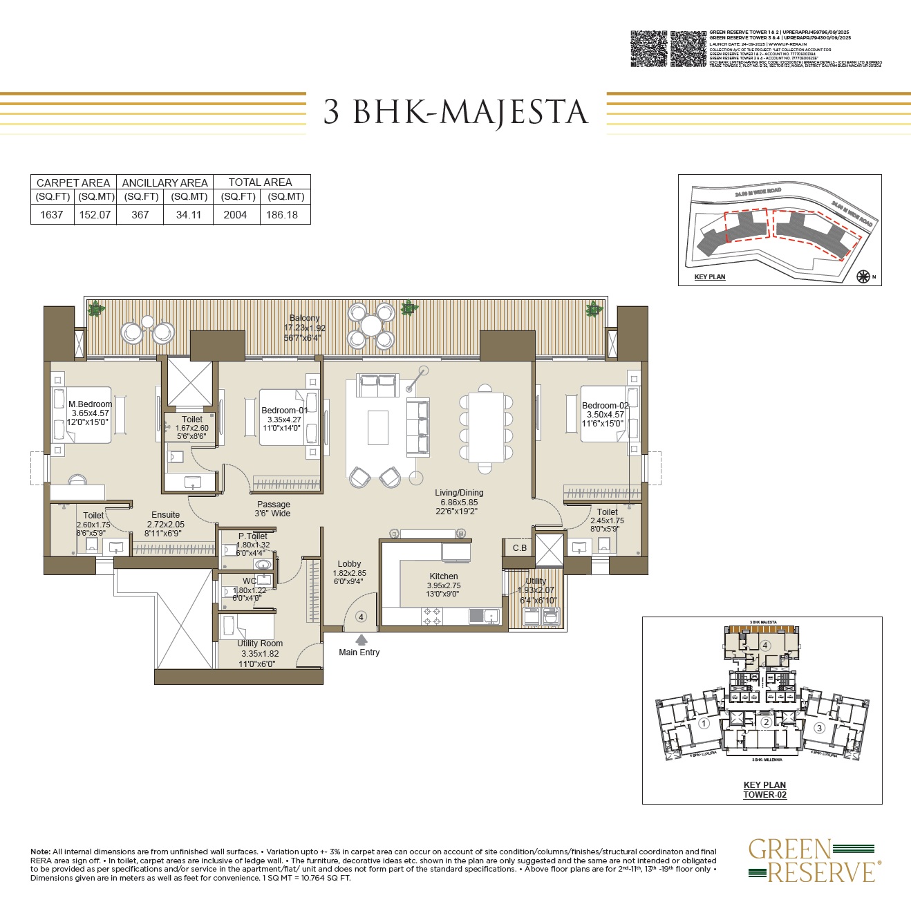 3 bhk Floor Plan