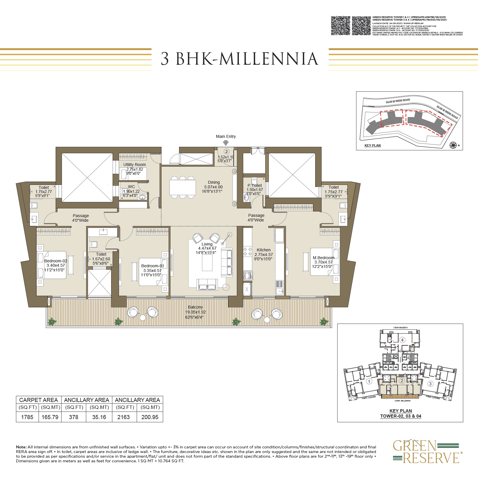 3 bhk Floor Plan