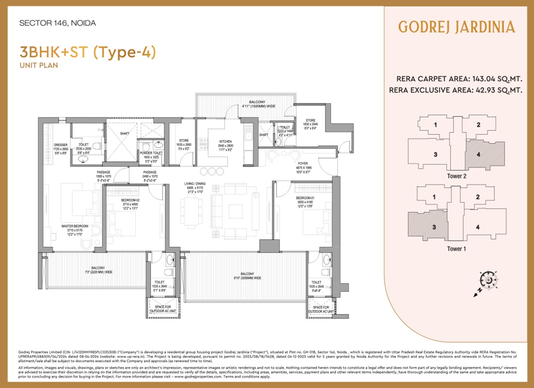 3 bhk Floor Plan