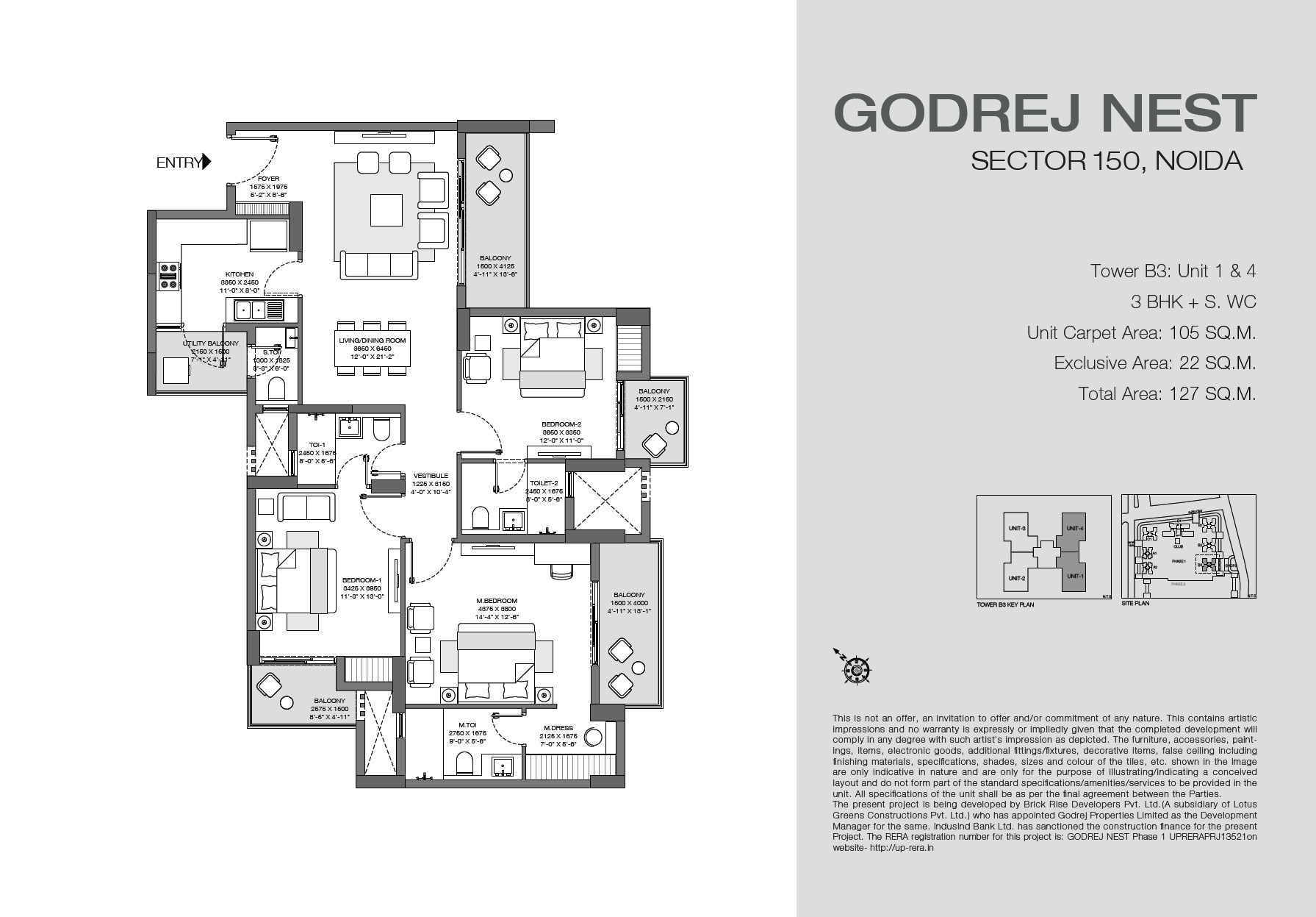 3 bhk Floor Plan