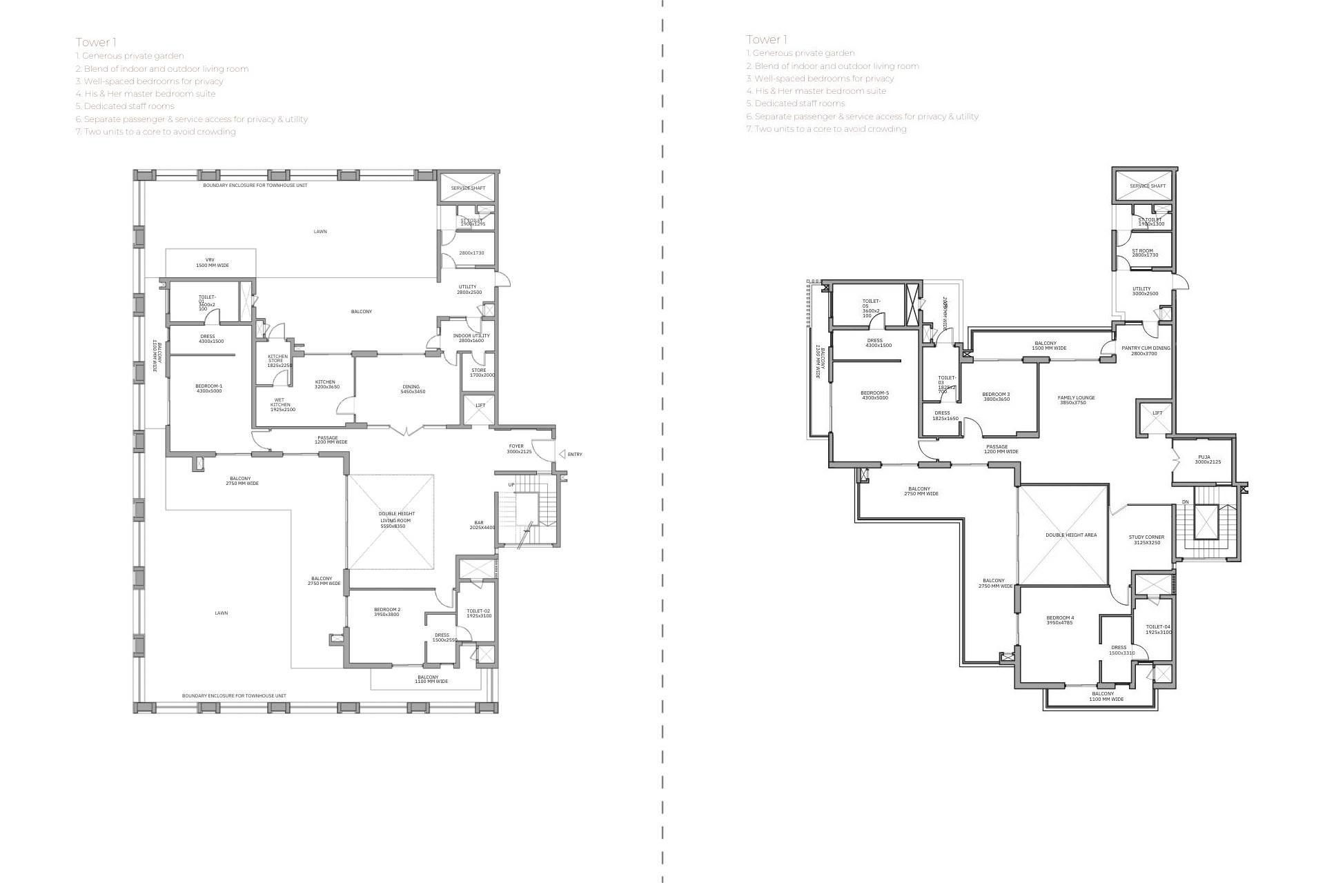 5 bhk Floor Plan