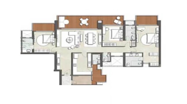 3 bhk Floor Plan