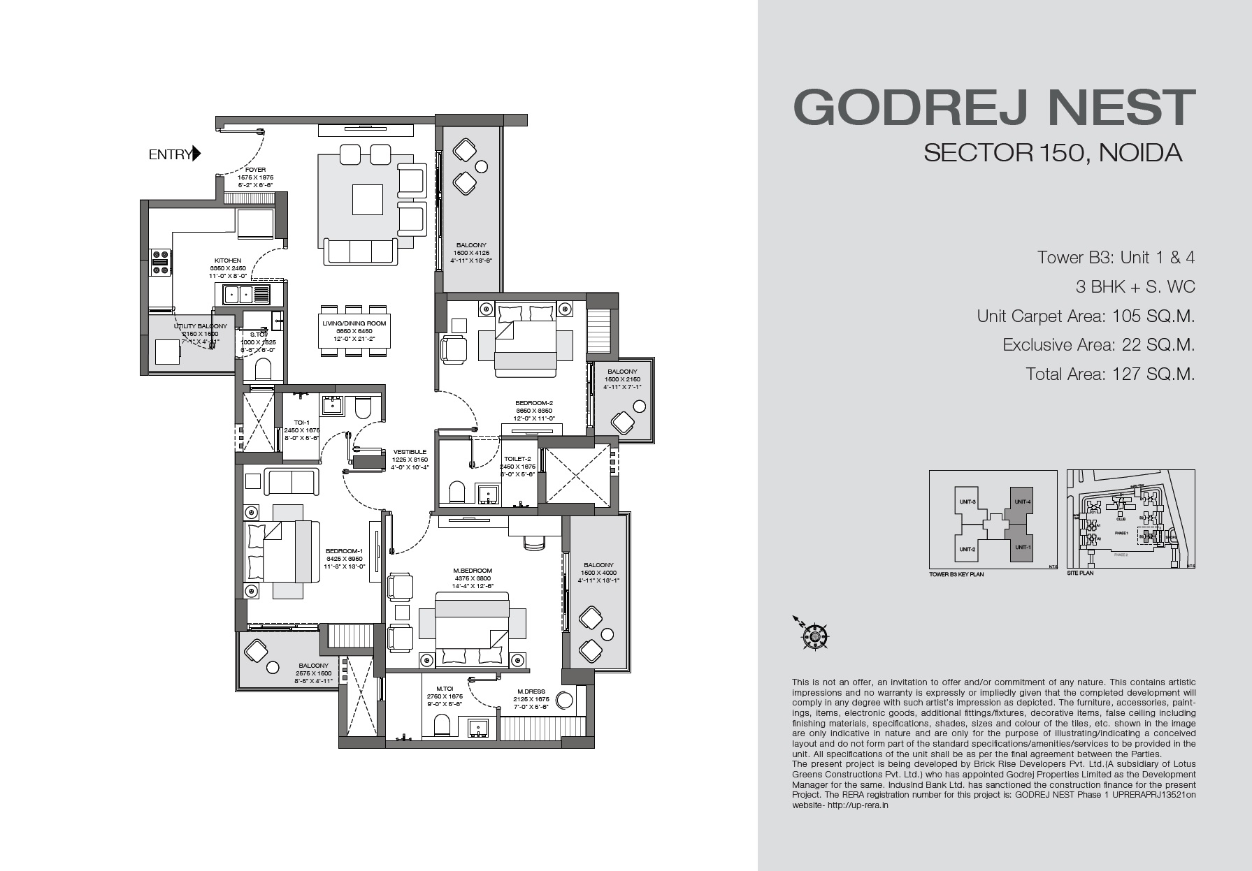 3 bhk Floor Plan