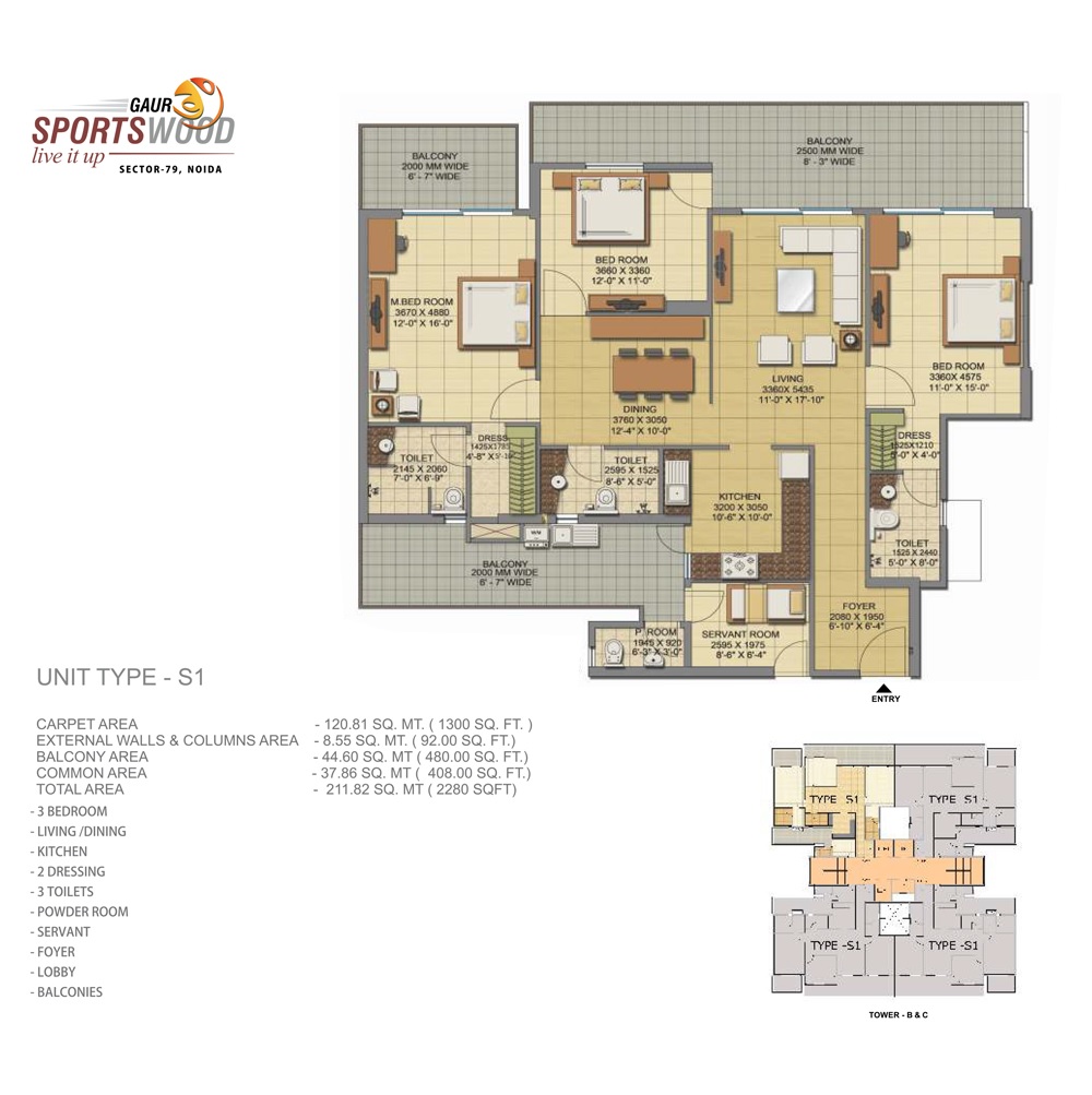 3 bhk Floor Plan