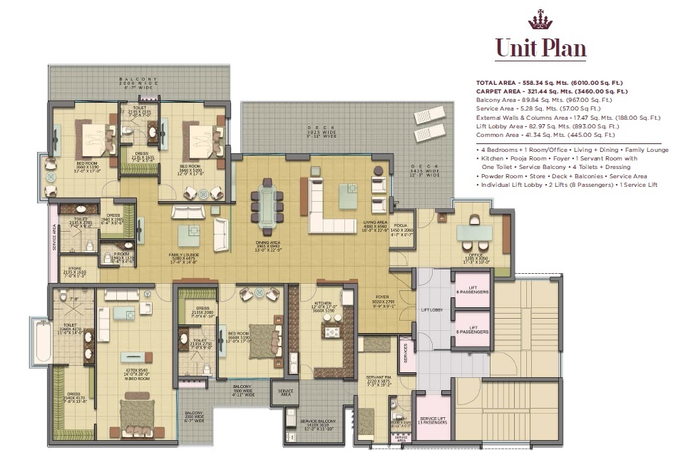 4 bhk Floor Plan
