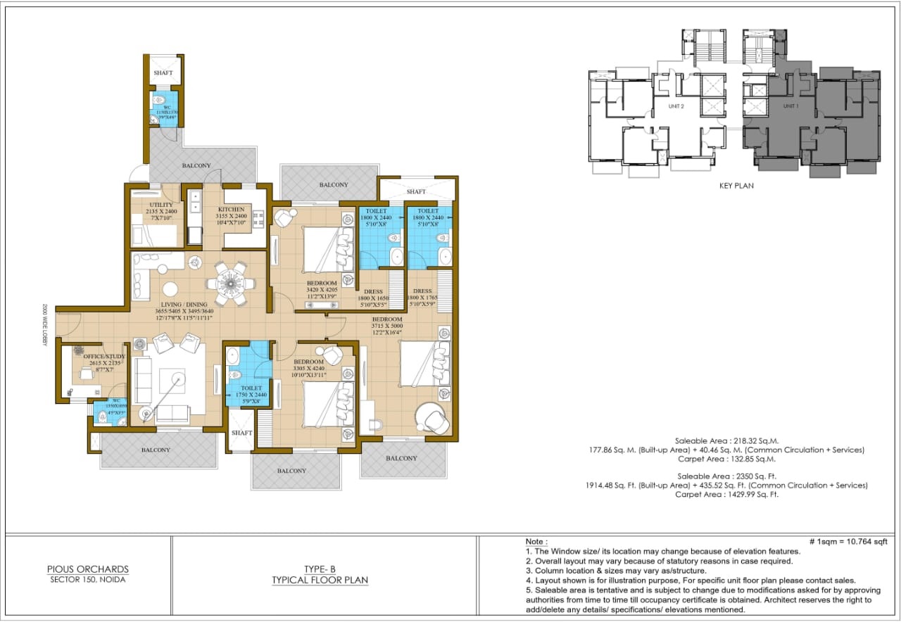 3 bhk Floor Plan