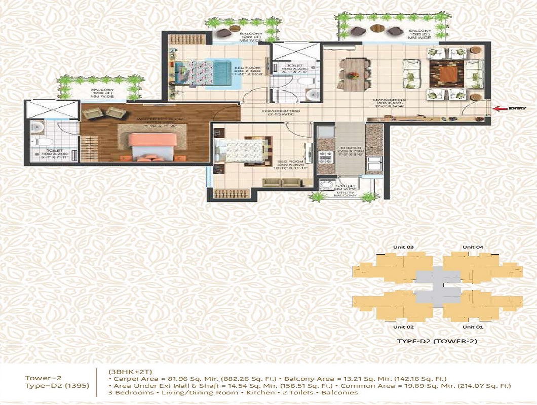 3 bhk Floor Plan