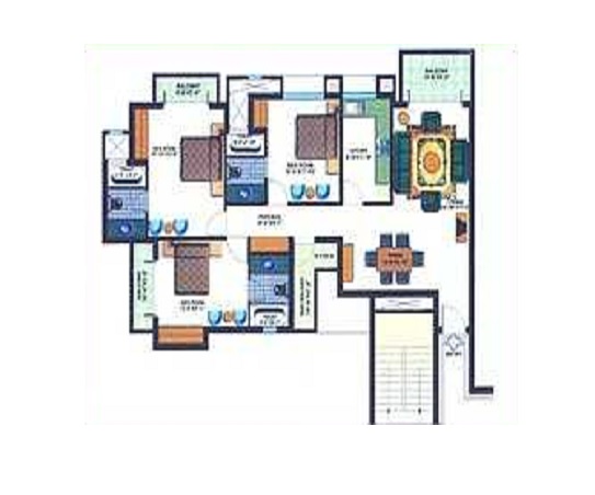3 bhk Floor Plan