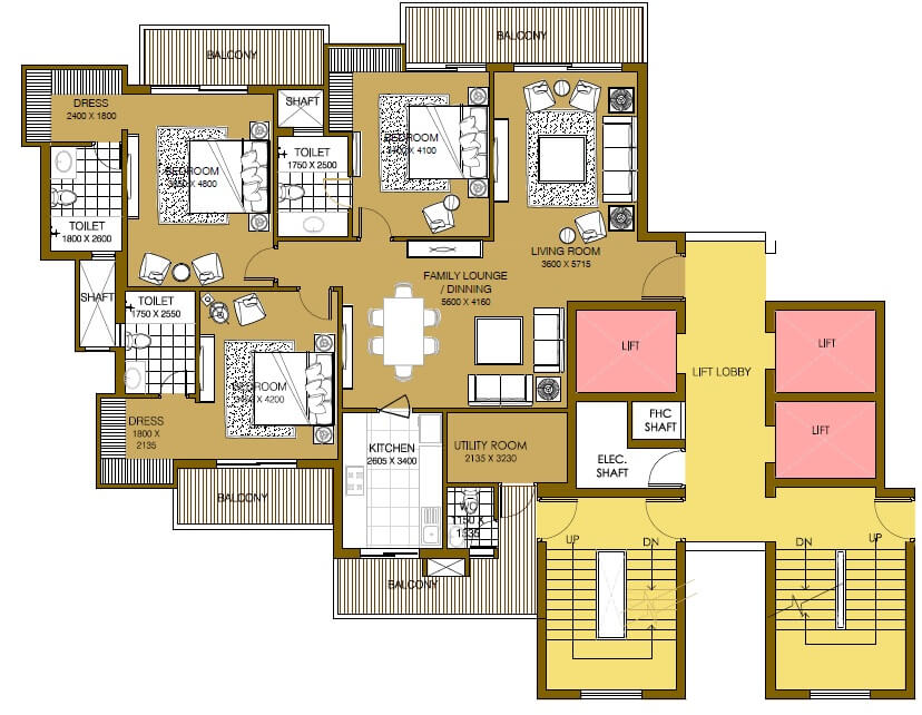 3 bhk Floor Plan