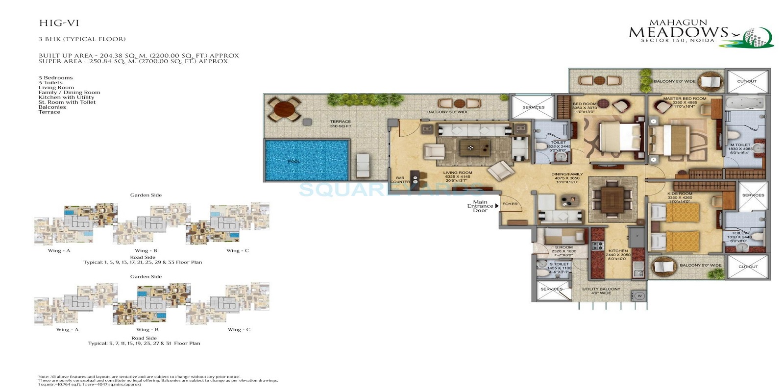 3 bhk Floor Plan