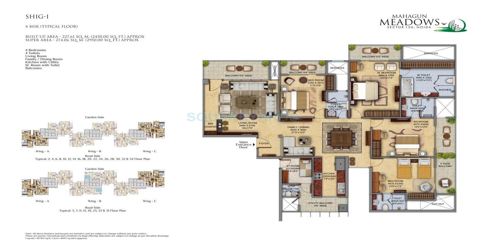 4 bhk Floor Plan