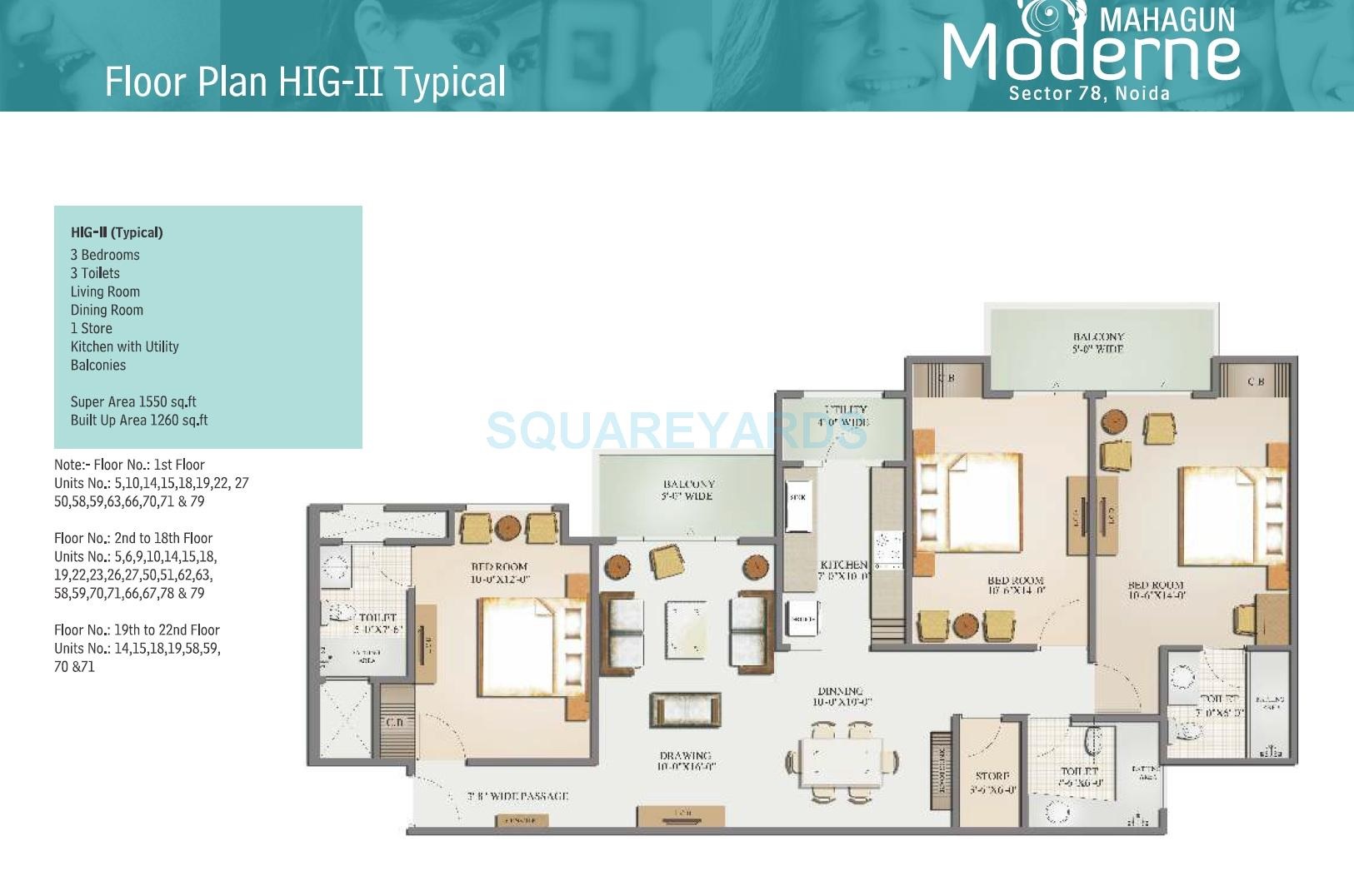 3 bhk Floor Plan