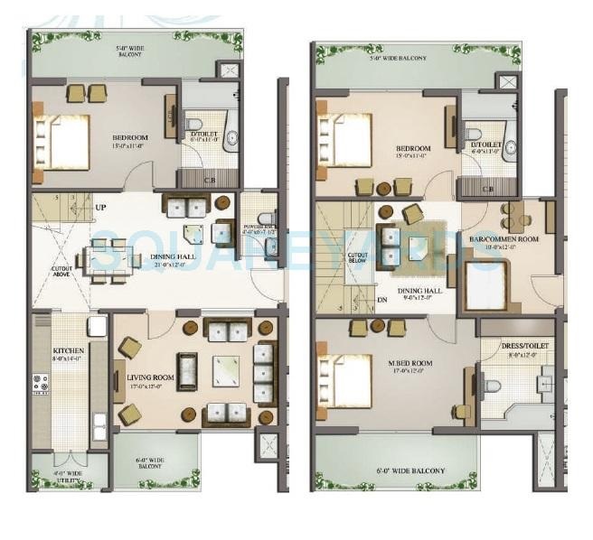 3 bhk Floor Plan